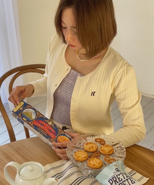 RUBY AND YOU（ルビーアンドユー）の「チェックシャーリングキャミソール（キャミソール・レディース・ライトパープル・FREE）」の12枚目の写真