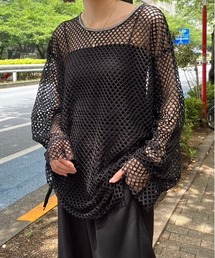 ドロストBIGメッシュロンTEE