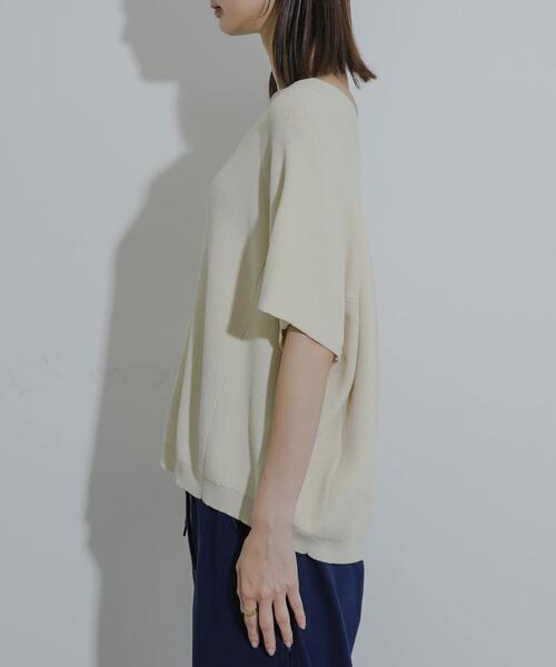 SENSE OF PLACE by URBAN RESEARCH（センスオブプレイスバイアーバンリサーチ）の「Vネックドルマンセーター（ニット/セーター・レディース・ネイビー/レッド/アイボリー/ブラック・ONE）」の13枚目の写真