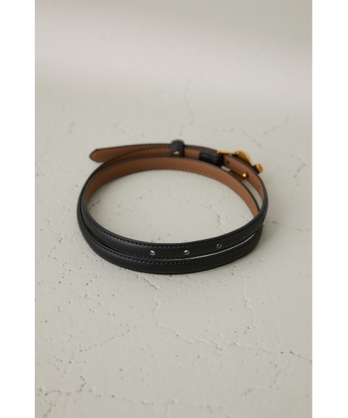 crie conforto（クリーコンフォルト）の「プレッツェルベルト（ベルト・レディース・ブラック/キャメル・FREE）」の6枚目の写真