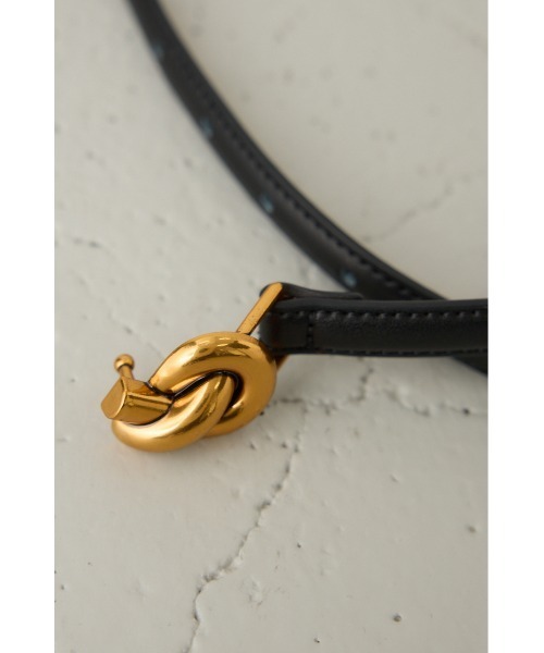 crie conforto（クリーコンフォルト）の「プレッツェルベルト（ベルト・レディース・ブラック/キャメル・FREE）」の10枚目の写真