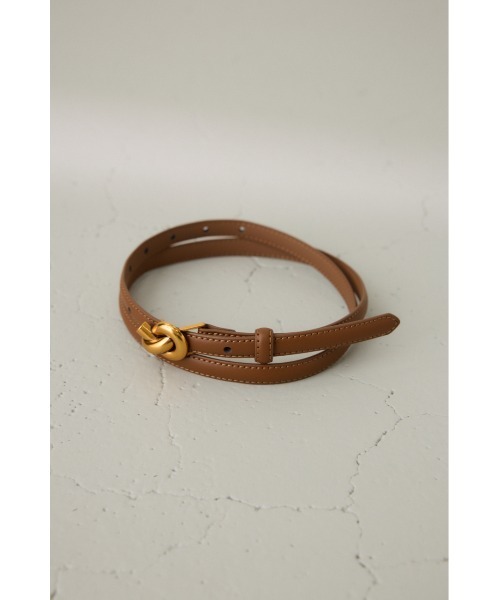 crie conforto（クリーコンフォルト）の「プレッツェルベルト（ベルト・レディース・ブラック/キャメル・FREE）」の13枚目の写真