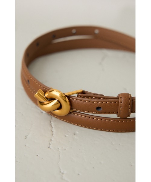 crie conforto（クリーコンフォルト）の「プレッツェルベルト（ベルト・レディース・ブラック/キャメル・FREE）」の15枚目の写真