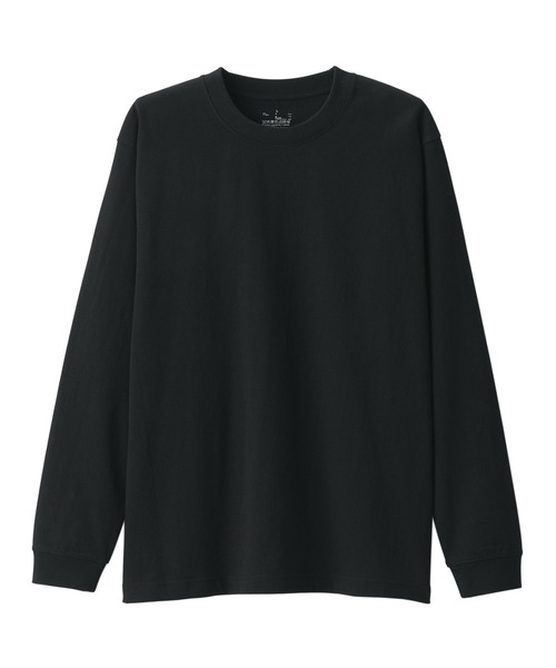 無印良品(ムジルシリョウヒン)の「紳士 洗いざらし太番手クルーネック長袖Tシャツ(Tシャツ/カットソー・メンズ・グレー/ブラック/ホワイト/マスタード/カーキ系/ブルー系・S/M/L/XL)」の17枚目の写真