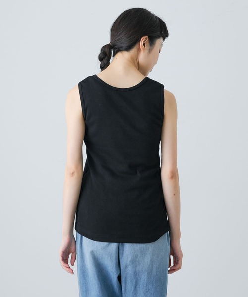 かぐれ（カグレ）の「コットンタンクトップ（タンクトップ・レディース・ブラック/オフホワイト/ベージュ/グレー・FREE）」の10枚目の写真