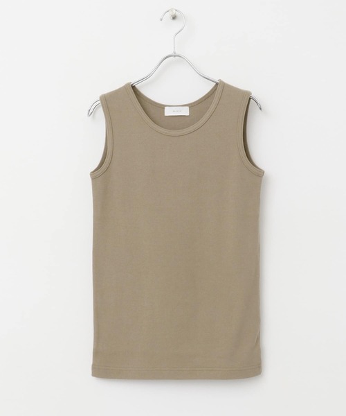 かぐれ（カグレ）の「コットンタンクトップ（タンクトップ・レディース・ブラック/オフホワイト/ベージュ/グレー・FREE）」の8枚目の写真