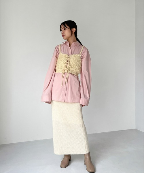 美品 24SS セオリーリュクス コットンシャツ オーバーサイズ