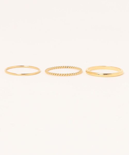 novice（ノーヴィス）の「【novice】Twist Rope Ring 3set［Stainless］（リング・メンズ・シルバー/ゴールド・FREE/19/14）」の8枚目の写真