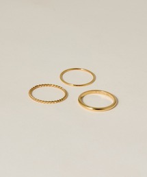 novice（ノーヴィス）の「【novice】Twist Rope Ring 3set［Stainless］（リング）」