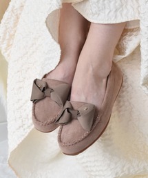 Bridget Birkin(ブリジットバーキン)の【Bridget Birkin】グログランリボンモカシンシューズ(541638)(モカシン/デッキシューズ)