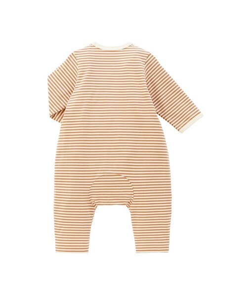 【Everyday Series】ワンポイント ボーダーカバーオール（ロンパース）｜HOT BISCUITS（ホットビスケッツ）