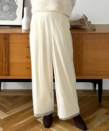 Olu. | チュールレイヤードワイドパンツ(その他パンツ)