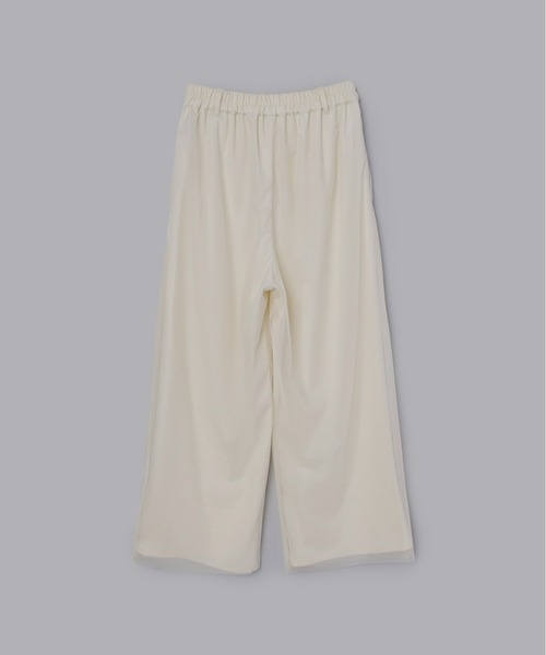 Olu.（オルドット）の「チュールレイヤードワイドパンツ（その他パンツ・レディース・オリーブ/グレイッシュベージュ/アイボリー・FREE）」の8枚目の写真