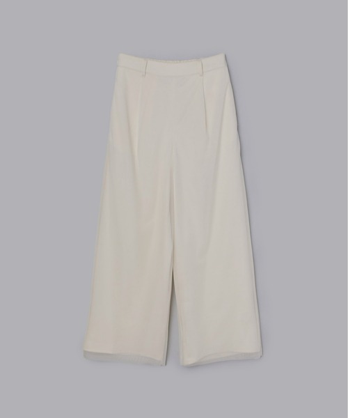 Olu.（オルドット）の「チュールレイヤードワイドパンツ（その他パンツ・レディース・オリーブ/グレイッシュベージュ/アイボリー・FREE）」の12枚目の写真