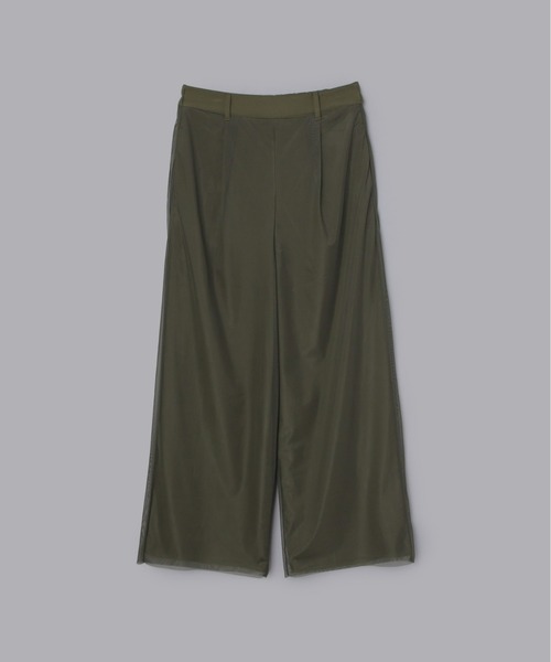 Olu.（オルドット）の「チュールレイヤードワイドパンツ（その他パンツ・レディース・オリーブ/グレイッシュベージュ/アイボリー・FREE）」の11枚目の写真