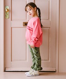 p.premier | サイドリボンの裾フリルニットコールパンツ(その他パンツ)