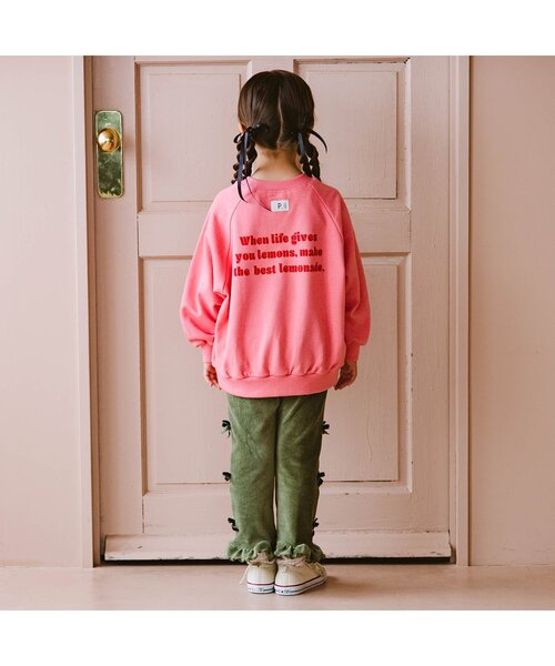 p.premier（ピードットプルミエ）の「サイドリボンの裾フリルニットコールパンツ（その他パンツ・キッズ・ブラック/カーキ/ベージュ・90/100/110/120/80/130/140）」の13枚目の写真