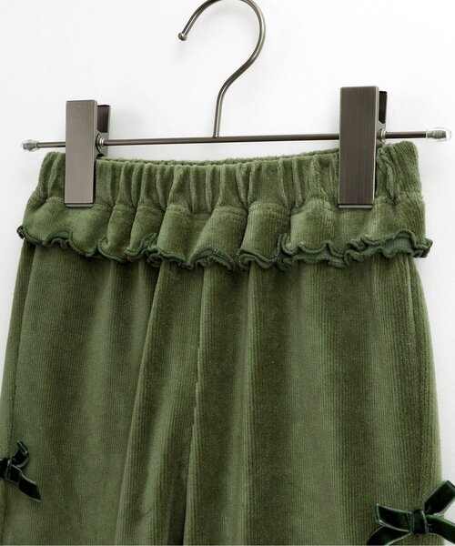 p.premier（ピードットプルミエ）の「サイドリボンの裾フリルニットコールパンツ（その他パンツ・キッズ・ブラック/カーキ/ベージュ・90/100/110/120/80/130/140）」の22枚目の写真