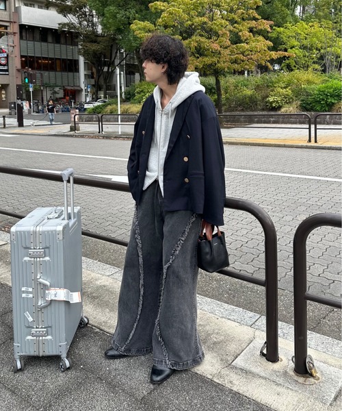 INTER FACTORY（インターファクトリー）の「おだまや - 短丈金ボタンテーラードジャケット - made in INTERFACTORY（テーラードジャケット・メンズ・ネイビー/チャコールグレー・MEDIUM/LARGE）」の8枚目の写真