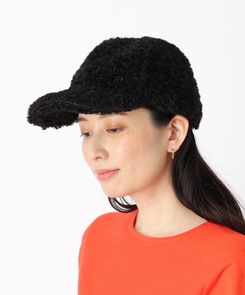 【上品】FURLAフルラ キャップ プードルボア ロゴ入り セール】キャップ 'プードルボア ロゴ入り'（キャップ）｜FURLA