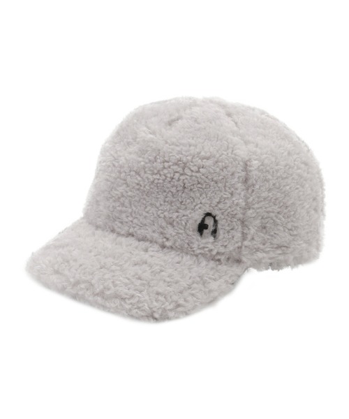 FURLA(フルラ)の「キャップ "プードルボア ロゴ入り"(キャップ・レディース・オフホワイト/ブラック/グレー・FREE)」の4枚目の写真