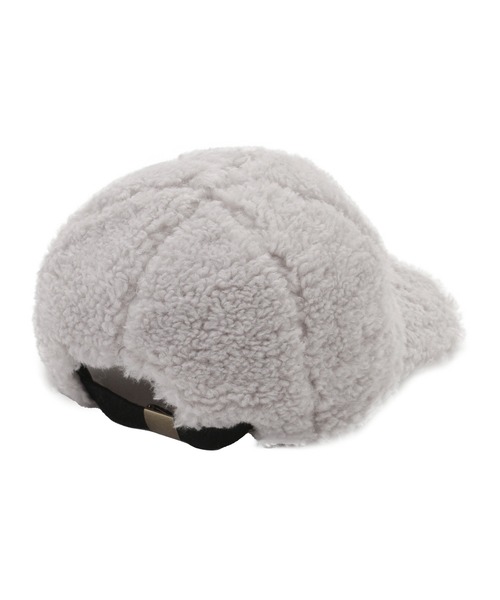 FURLA(フルラ)の「キャップ "プードルボア ロゴ入り"(キャップ・レディース・オフホワイト/ブラック/グレー・FREE)」の5枚目の写真