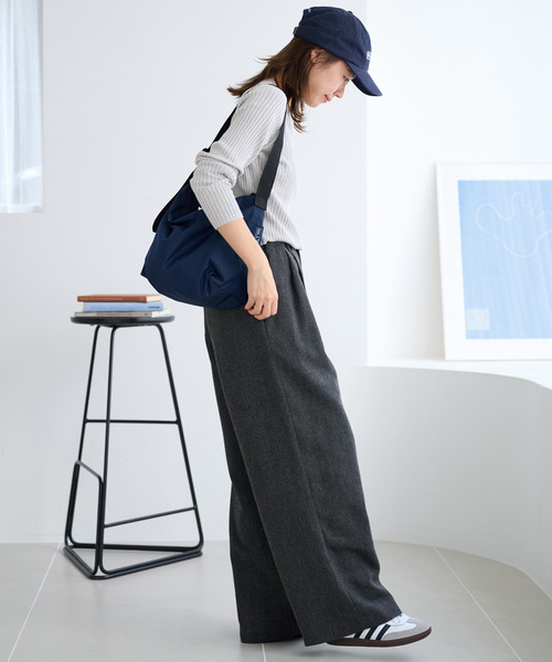 JOURNAL STANDARD relume（ジャーナルスタンダード　レリューム）の「ウォッシャブルレーヨンリブクルーネックプルオーバー（ニット/セーター・レディース・ブラック/ブラウン/ライトグレー/アイボリー/ブルー/オレンジ・FREE）」の14枚目の写真