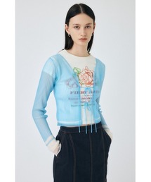 MOUSSY | FRONT TIE SHEER カーディガン(カーディガン/ボレロ)