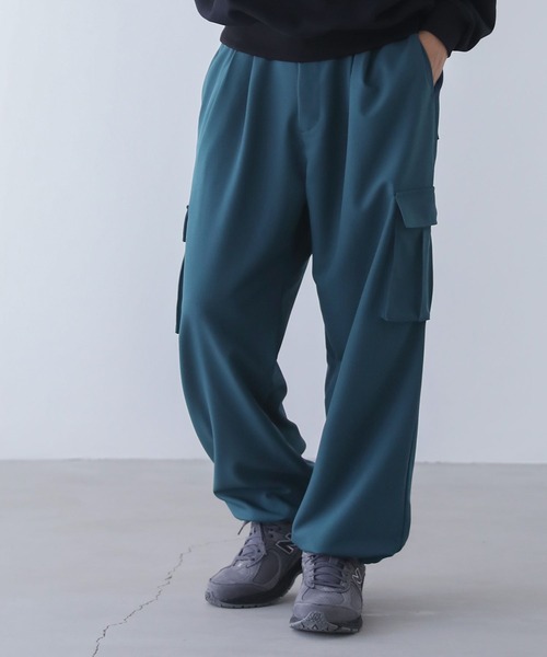 n'OrLABEL（ノアールレーベル）の「『ストレートカーゴパンツ』（カーゴパンツ・メンズ・チャコール/ブルーグリーン・L/M）」の5枚目の写真