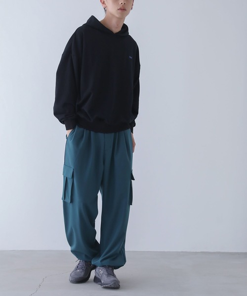 n'OrLABEL（ノアールレーベル）の「『ストレートカーゴパンツ』（カーゴパンツ・メンズ・チャコール/ブルーグリーン・L/M）」の11枚目の写真