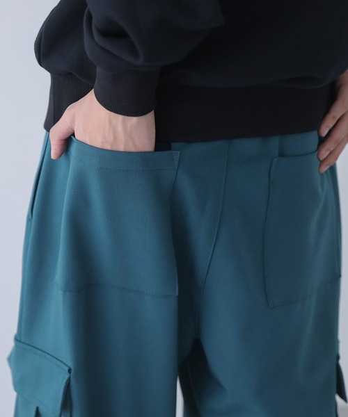 n'OrLABEL（ノアールレーベル）の「『ストレートカーゴパンツ』（カーゴパンツ・メンズ・チャコール/ブルーグリーン・L/M）」の7枚目の写真