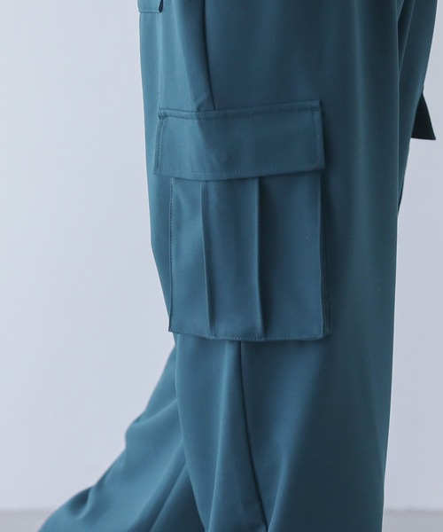 n'OrLABEL（ノアールレーベル）の「『ストレートカーゴパンツ』（カーゴパンツ・メンズ・チャコール/ブルーグリーン・L/M）」の10枚目の写真