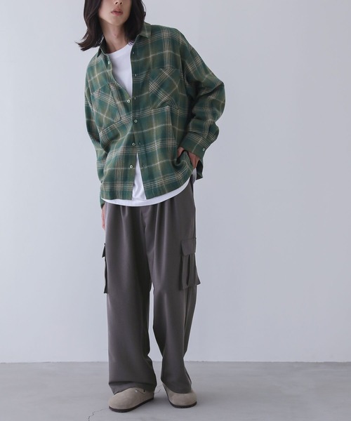 n'OrLABEL（ノアールレーベル）の「『ストレートカーゴパンツ』（カーゴパンツ・メンズ・チャコール/ブルーグリーン・L/M）」の14枚目の写真