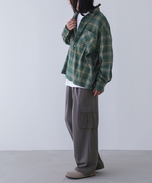 n'OrLABEL（ノアールレーベル）の「『ストレートカーゴパンツ』（カーゴパンツ・メンズ・チャコール/ブルーグリーン・L/M）」の15枚目の写真