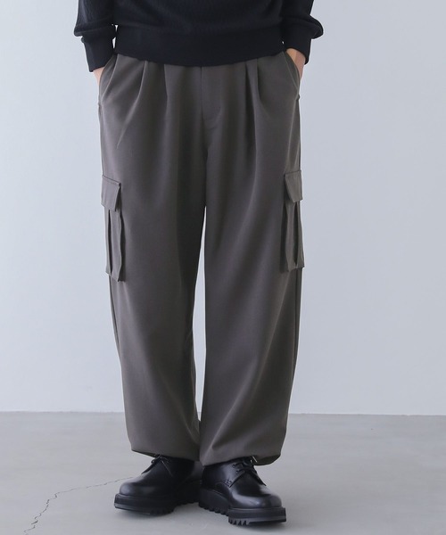 n'OrLABEL（ノアールレーベル）の「『ストレートカーゴパンツ』（カーゴパンツ・メンズ・チャコール/ブルーグリーン・L/M）」の16枚目の写真