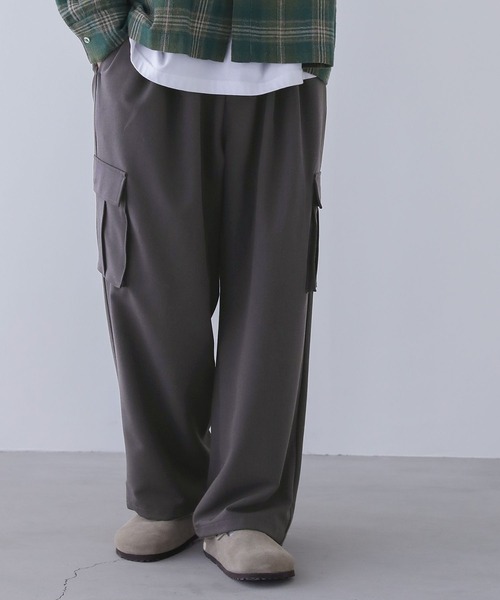 n'OrLABEL（ノアールレーベル）の「『ストレートカーゴパンツ』（カーゴパンツ・メンズ・チャコール/ブルーグリーン・L/M）」の13枚目の写真