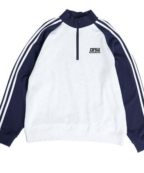 GLAZOS（グラソス）の「【大人向けサイズあり】【毛玉になりにくいしっかり素材】ラグランハーフジッププルオーバー（スウェット・キッズ・ブラック/ブルー/ネイビー・S/M/L/LL）」の15枚目の写真