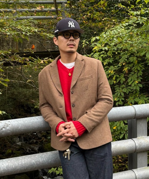 INTER FACTORY(インターファクトリー)の「haruka - アソート2wayテーラードジャケット - made in INTERFACTORY(テーラードジャケット・レディース・チャコールグレー/ブラウン・FREE)」の5枚目の写真