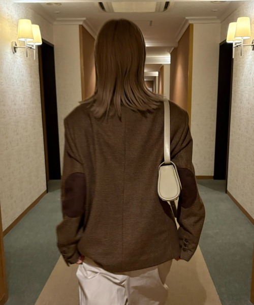 INTER FACTORY(インターファクトリー)の「haruka - アソート2wayテーラードジャケット - made in INTERFACTORY(テーラードジャケット・レディース・チャコールグレー/ブラウン・FREE)」の18枚目の写真