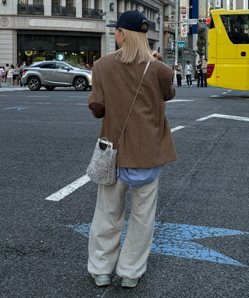 INTER FACTORY(インターファクトリー)の「haruka - アソート2wayテーラードジャケット - made in INTERFACTORY(テーラードジャケット・レディース・チャコールグレー/ブラウン・FREE)」の4枚目の写真