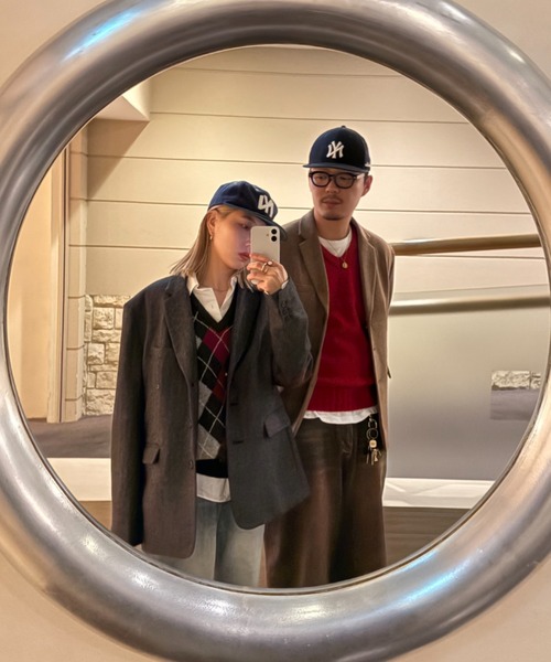 INTER FACTORY(インターファクトリー)の「haruka - アソート2wayテーラードジャケット - made in INTERFACTORY(テーラードジャケット・レディース・チャコールグレー/ブラウン・FREE)」の13枚目の写真