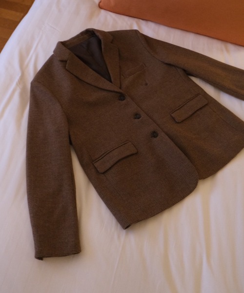 INTER FACTORY(インターファクトリー)の「haruka - アソート2wayテーラードジャケット - made in INTERFACTORY(テーラードジャケット・レディース・チャコールグレー/ブラウン・FREE)」の16枚目の写真