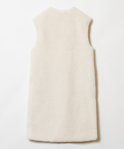 希少＊美品【ハウスオブロータス】ボアロングジレ オフホワイト　M HOUSE OF LOTUS（ハウスオブロータス）の「ボアロングジレ（その他