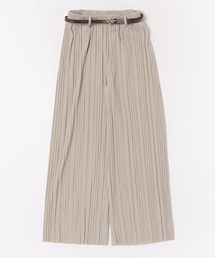 NICOLE white | ベルト付きプリーツパンツ(その他パンツ)