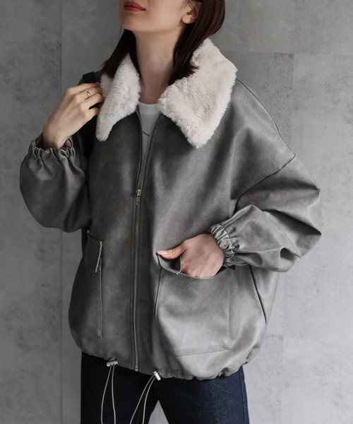 クオセ　フェイクレザージャケット Faux Leather Jacket – KUOSE.com
