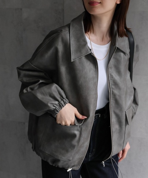 今季！フェイクレザージャケット AZUL BY MOUSSY レザージャケット ライダース フェイクレザー