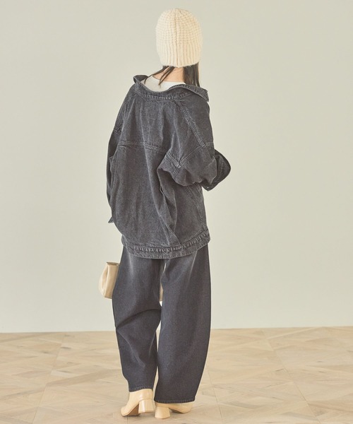 LAKOLE(ラコレ)の「デニムジャケット / 147173(デニムジャケット・レディース・ライトブルー/ブラック・MEDIUM/SMALL)」の9枚目の写真