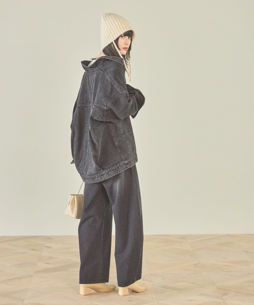 LAKOLE(ラコレ)の「デニムジャケット / 147173(デニムジャケット・レディース・ライトブルー/ブラック・MEDIUM/SMALL)」の10枚目の写真