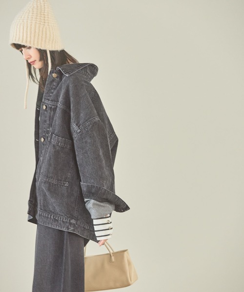 LAKOLE(ラコレ)の「デニムジャケット / 147173(デニムジャケット・レディース・ライトブルー/ブラック・MEDIUM/SMALL)」の15枚目の写真