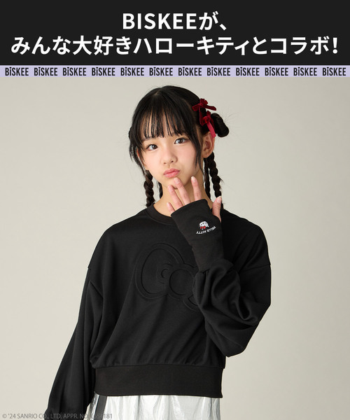 BISKEE×HELLO KITTYコラボ】ハローキティリボンスウェット（スウェット